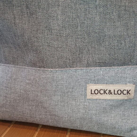 LOCK & LOCK Insulated Cooler Tote Bag 2 Tone Gray - Picture 2 of 14